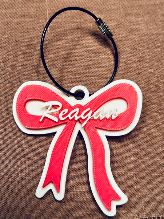 Bow Tag with Name