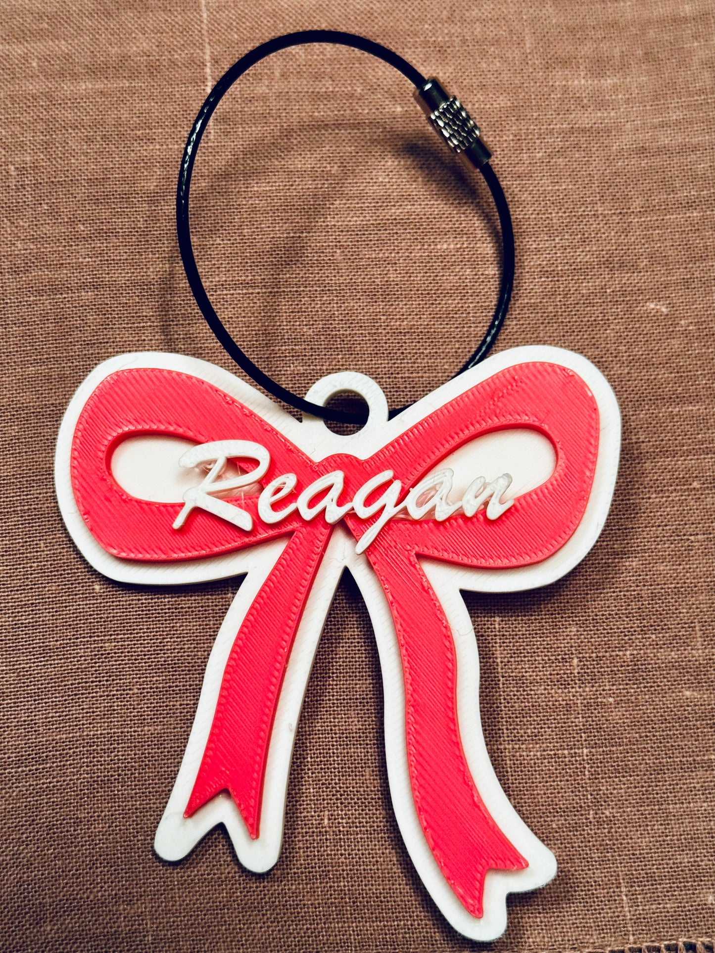 Custom Name Bow Tag